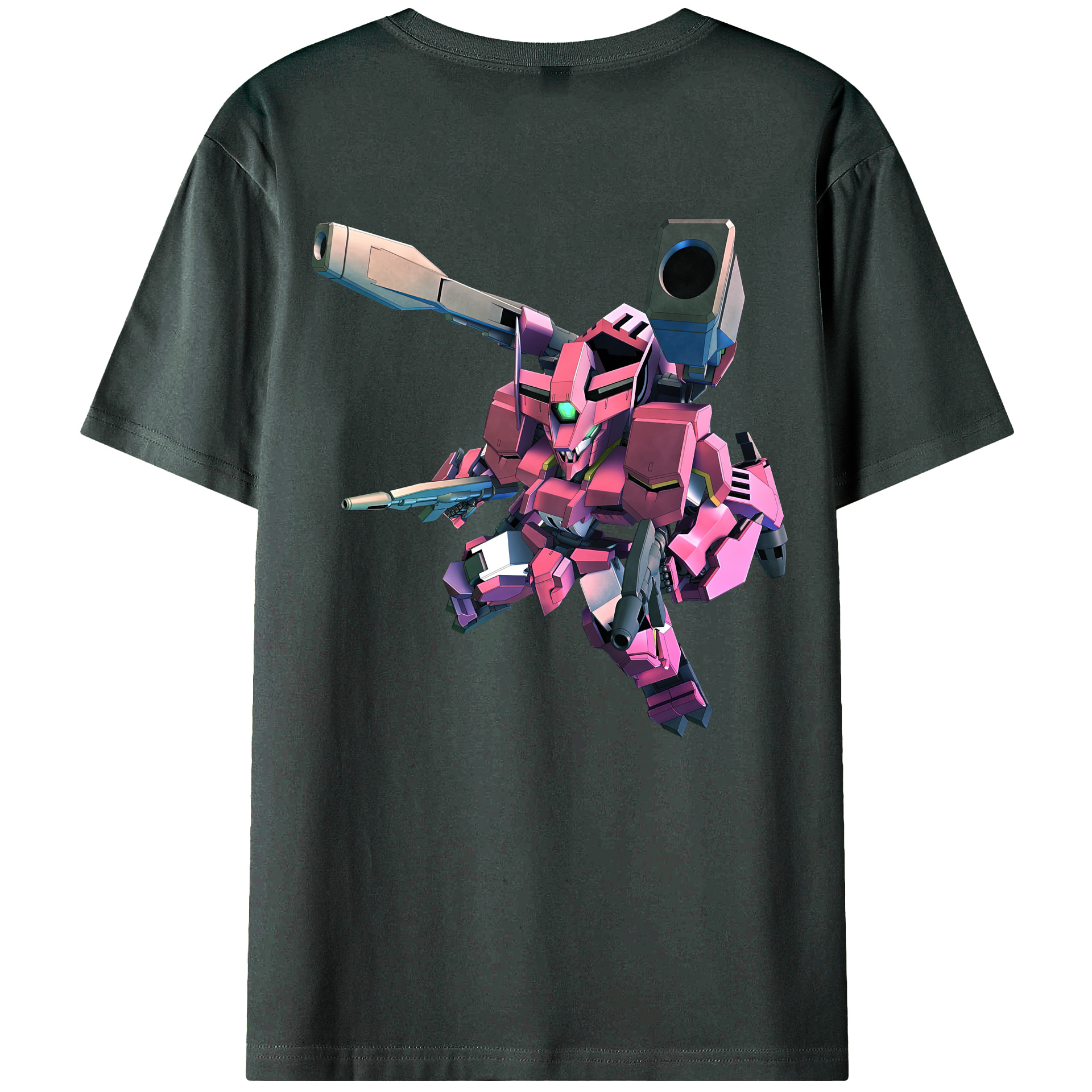 （画像用） 機動戦士ガンダム Mobile Suit Gundam 綿100％ メンズ半袖Tシャツ（バックプリント） 通気性